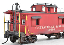 Load image into Gallery viewer, HO Brass OMI - Overland Models, Inc. Meadow River Lumber Company Wood Caboose No. 3 (Ex. C&O) done as Chesapeake & Ohio No. 90664 CP & Weathered