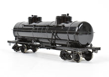 Load image into Gallery viewer, HO Brass OMI - Overland Models, Inc. Various Roads ACF Double Dome 8,000 Gallon Tank Car Painted Black, Unlettered