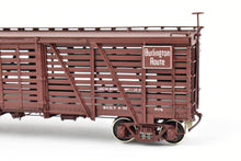 Load image into Gallery viewer, HO Brass CIL - Challenger Imports CB&Q - Burlington Route Class SM-16 36' Stock Car FP No. 59287