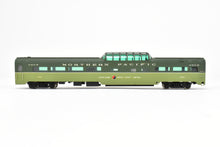 Load image into Gallery viewer, HO Brass Oriental Limited NP - Northern Pacific North Coast Limited Dome Coach #550 Custom Painted CB&Q No. 557 WRONG BOX