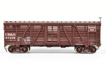 Load image into Gallery viewer, HO Brass CIL - Challenger Imports CB&Q - Burlington Route Class SM-16 36' Stock Car FP No. 57238