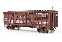 Load image into Gallery viewer, HO Brass CIL - Challenger Imports CB&Q - Burlington Route Class SM-16 36' Stock Car FP No. 57238