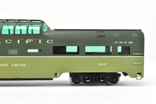 Load image into Gallery viewer, HO Brass Oriental Limited NP - Northern Pacific North Coast Limited Dome Coach #550 Custom Painted CB&Q No. 557 WRONG BOX