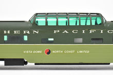 Load image into Gallery viewer, HO Brass Oriental Limited NP - Northern Pacific North Coast Limited Dome Coach #550 Custom Painted CB&Q No. 557 WRONG BOX