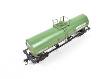 Load image into Gallery viewer, HO Brass PSC - Precision Scale Co. 12,000 Gallon Tank Car Painted Green Mathieson Chemicals NOB