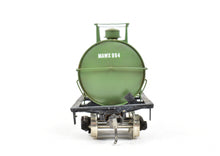 Load image into Gallery viewer, HO Brass PSC - Precision Scale Co. 12,000 Gallon Tank Car Painted Green Mathieson Chemicals NOB