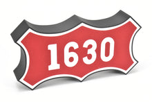 Load image into Gallery viewer, Custom Made 3D Printed & Illuminated Sign - SLSF Frisco #1630 Number Plate w/ USB-A to USB-C Cable CON