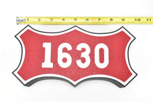 Load image into Gallery viewer, Custom Made 3D Printed & Illuminated Sign - SLSF Frisco #1630 Number Plate w/ USB-A to USB-C Cable CON