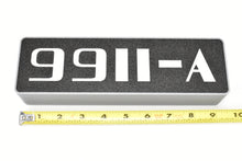 Load image into Gallery viewer, Custom Made 3D Printed & Illuminated Sign - CB&Q Burlington Route #9911A Number Board w/ USB-A to USB-C Cable CON