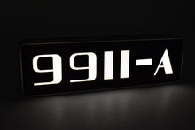 Load image into Gallery viewer, Custom Made 3D Printed & Illuminated Sign - CB&Q Burlington Route #9911A Number Board w/ USB-A to USB-C Cable CON