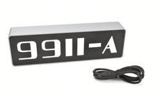 Load image into Gallery viewer, Custom Made 3D Printed & Illuminated Sign - CB&Q Burlington Route #9911A Number Board w/ USB-A to USB-C Cable CON
