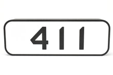Load image into Gallery viewer, Custom Made 3D Printed & Illuminated Sign - C&NW Chicago & Northwestern #411 Number Board