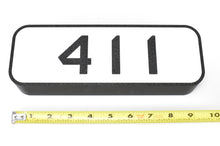 Load image into Gallery viewer, Custom Made 3D Printed & Illuminated Sign - C&NW Chicago & Northwestern #411 Number Board