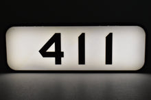 Load image into Gallery viewer, Custom Made 3D Printed & Illuminated Sign - C&NW Chicago & Northwestern #411 Number Board