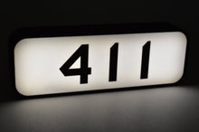 Load image into Gallery viewer, Custom Made 3D Printed & Illuminated Sign - C&NW Chicago & Northwestern #411 Number Board
