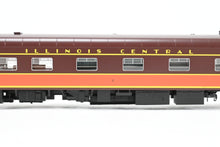 Load image into Gallery viewer, HO NEW Brass NBL - North Bank Line IC - Illinois Central Business Car #1 Chocolate & Orange Split Rail Herald