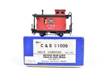 Load image into Gallery viewer, HOn3 Brass PFM - United C&S - Colorado & Southern 2 Axle Caboose #1006 Painted