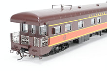 Load image into Gallery viewer, HO NEW Brass NBL - North Bank Line IC - Illinois Central Business Car #1 Chocolate & Orange Split Rail Herald