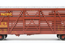 Load image into Gallery viewer, Gauge 1 - 1:32nd Scale Brass Row & Company UP - Union Pacific S-40-12 Stock Car, Circa 1950 Factory Painted Boxcar Red No. 46994D