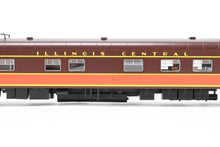 Load image into Gallery viewer, HO NEW Brass NBL - North Bank Line IC - Illinois Central Business Car #1 Chocolate & Orange Split Rail Herald