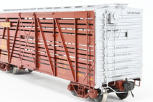 Load image into Gallery viewer, Gauge 1 - 1:32nd Scale Brass Row & Company UP - Union Pacific S-40-12 Stock Car, Circa 1950 Factory Painted Boxcar Red No. 46994D