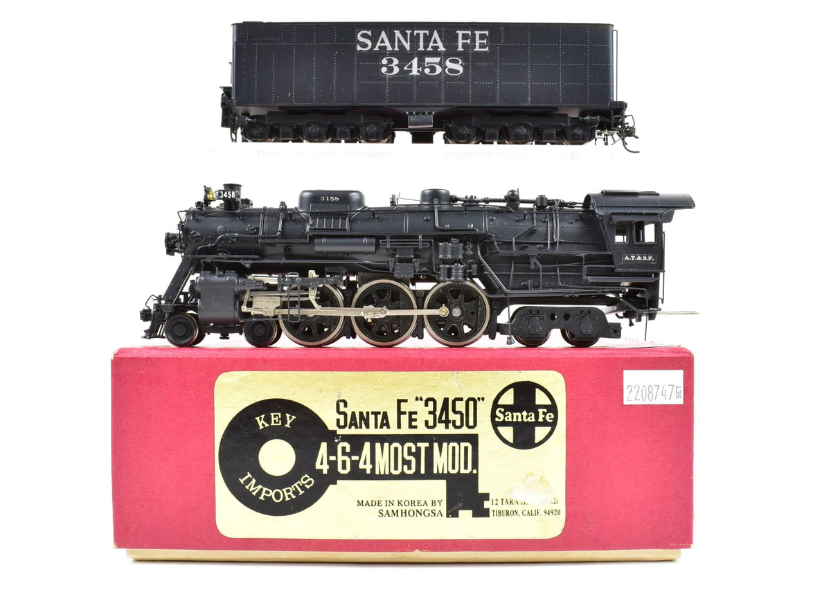 HO Brass CON Key Imports ATSF - Santa Fe 3450 Class 4-6-4