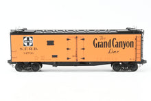 Load image into Gallery viewer, Gauge 1 - 1:32nd Scale Brass Row & Company ATSF - Santa Fe SFRD RR-27/33 Refrigerator Car, Factory Painted "Grand Canyon" No. 34796