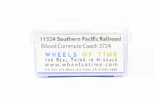 Load image into Gallery viewer, N WOT - Wheels of Time 11524 SP - Southern Pacific Bilevel Commute Coach No. 3724 Gray