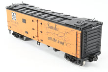 Load image into Gallery viewer, Gauge 1 - 1:32nd Scale Brass Row & Company ATSF - Santa Fe SFRD RR-27/33 Refrigerator Car, Factory Painted "Grand Canyon" No. 34796