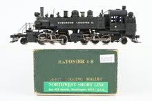 Load image into Gallery viewer, HO Brass NWSL - Northwest Short Line Rayonier Incorporated No. 8 2-6-6-2T Logging Mallet CP Private Road