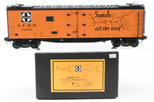 Load image into Gallery viewer, Gauge 1 - 1:32nd Scale Brass Row & Company ATSF - Santa Fe SFRD RR-27/33 Refrigerator Car, Factory Painted "Scout", No. 34659