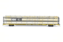 Load image into Gallery viewer, HO Brass OMI - Overland Models, Inc. N&W - Norfolk & Western Tri-Level Auto Rack w/ Pressed Sides and Without Roof C/P TTKX Lightly Weathered