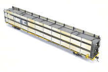 Load image into Gallery viewer, HO Brass OMI - Overland Models, Inc. N&W - Norfolk & Western Tri-Level Auto Rack w/ Pressed Sides and Without Roof C/P TTKX Lightly Weathered