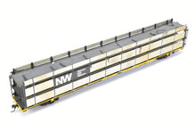 Load image into Gallery viewer, HO Brass OMI - Overland Models, Inc. N&W - Norfolk & Western Tri-Level Auto Rack w/ Pressed Sides and Without Roof C/P TTKX Lightly Weathered