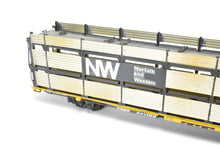 Load image into Gallery viewer, HO Brass OMI - Overland Models, Inc. N&W - Norfolk & Western Tri-Level Auto Rack w/ Pressed Sides and Without Roof C/P TTKX Lightly Weathered