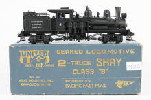 Load image into Gallery viewer, HO Brass PFM - United Various Roads 2-Truck Class B Shay Geared Locomotive CP Private Road
