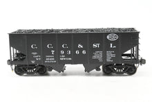 Load image into Gallery viewer, Gauge 1 - 1:32nd Scale Brass Eastern Railways C.C.C.&St.L. - Cleveland Cincinnati Chicago & St. Louis USRA 2-Bay Hopper Factory Painted No. 79366 No. 28 of 76