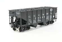 Load image into Gallery viewer, Gauge 1 - 1:32nd Scale Brass Eastern Railways C.C.C.&St.L. - Cleveland Cincinnati Chicago & St. Louis USRA 2-Bay Hopper Factory Painted No. 79366 No. 28 of 76