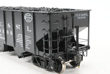 Load image into Gallery viewer, Gauge 1 - 1:32nd Scale Brass Eastern Railways C.C.C.&St.L. - Cleveland Cincinnati Chicago & St. Louis USRA 2-Bay Hopper Factory Painted No. 79366 No. 28 of 76