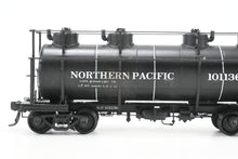 Load image into Gallery viewer, HO Brass W&R Enterprises NP - Northern Pacific Pressed Steel Car Co. High Walkway Four Dome 8,000 Gallon Tank Car Custom Painted & Weathered No. 101136