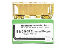 Load image into Gallery viewer, HO Brass OMI - Overland Models, Inc. B&O - Baltimore & Ohio "N-34" Covered Hopper Wagon Top Type