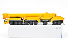 Load image into Gallery viewer, HO CON Kanson Crane & Heavy Transport 1:87th Kran-Lab LTM Factory Painted Diecast - Yellow