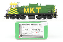 Load image into Gallery viewer, HO Brass CON OMI - Overland Models Inc. MKT - Katy EMD MP15AC FP Yellow/Green No. 58 2000 Run W/DCC