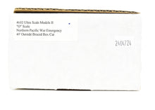 Load image into Gallery viewer, O Scale Resin Chooch Ultra Scale II Kit NP - Northern Pacific War Emergency 40' Outside Braced Box Car Kit