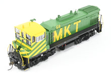 Load image into Gallery viewer, HO Brass CON OMI - Overland Models Inc. MKT - Katy EMD MP15AC FP Yellow/Green No. 58 2000 Run W/DCC