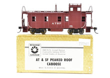 Load image into Gallery viewer, HO Brass Oriental Limited ATSF - Santa Fe Peaked Roof Caboose Custom Painted
