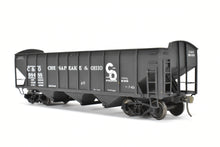 Load image into Gallery viewer, O Scale Brass US Hobbies C&O - Chesapeake & Ohio ACF Welded Triple Hopper Custom Painted No. 98488 NO ORIGINAL BOX