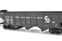 Load image into Gallery viewer, O Scale Brass US Hobbies C&O - Chesapeake & Ohio ACF Welded Triple Hopper Custom Painted No. 98488 NO ORIGINAL BOX