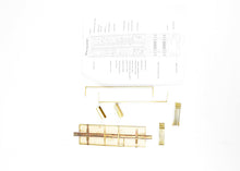 Load image into Gallery viewer, O Scale Wood Mullet River Model Works GN - Great Northern Tongue & Groove Siding Caboose Kit STARTED