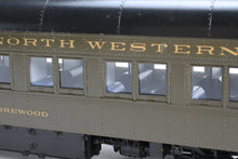 Load image into Gallery viewer, O Brass PSC - Precision Scale Co. CNW - Chicago- & North Western Pullman 80' Sleeper 14-Section Plan 3958 Air Conditioning FP “Shorewood”